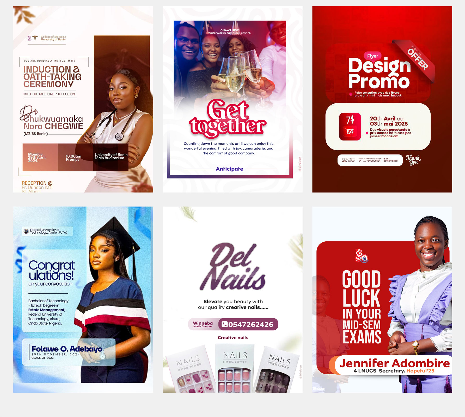 Graphic design and branding services showcase
